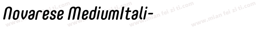 Novarese MediumItali字体转换